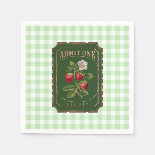 Amit one - Strawberry Serviette (Vorderseite)