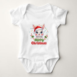 AMITA - Fröhlicher Weihnachtshase Baby Strampler