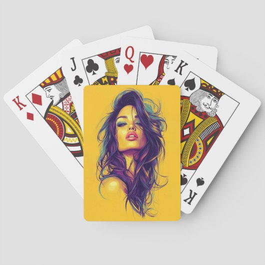 AMITA | Infinite Bloom | Neon Reverie Spielkarten (Rückseite)