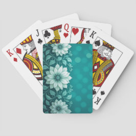 AMITA Infinite Bloom Teal Garden Spielkarten