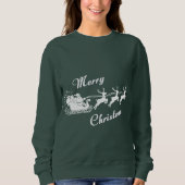 Amita - Santa Sleigh Christmas Design Sweatshirt (Vorderseite)