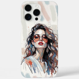 AMITA | Soft Pastel Art Frau Handyhüllen iPhone 16 Pro Max Hülle