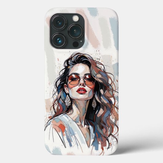 AMITA | Soft Pastel Art Frau Phone Cases (Rückseite)