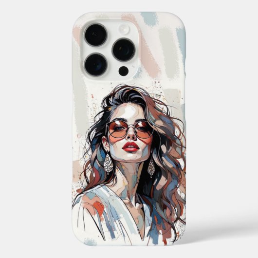 AMITA | Soft Pastel Art Woman Phone Cases (Rückseite)