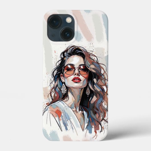 AMITA | Soft Pastel Art Woman Phone Cases (Rückseite)