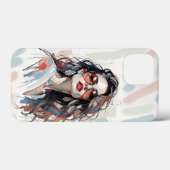 AMITA | Soft Pastel Art Woman Phone Cases (Rückseite (Horizontal))