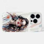 AMITA | Soft Pastel Art Woman Phone Cases (Rückseite (Horizontal))