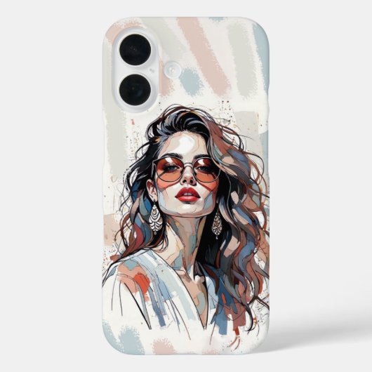 AMITA | Soft Pastel Art Woman Phone Cases (Rückseite)