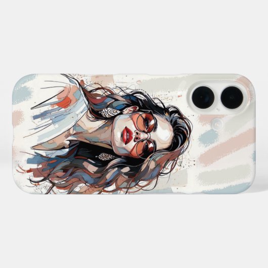 AMITA | Soft Pastel Art Woman Phone Cases (Rückseite (Horizontal))