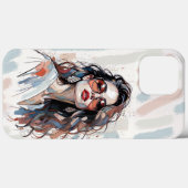 AMITA | Soft Pastel Art Woman Phone Cases (Rückseite (Horizontal))