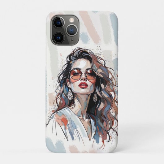 AMITA | Soft Pastel Art Woman Phone Cases (Rückseite)