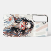 AMITA | Soft Pastel Art Woman Phone Cases Samsung Galaxy Hülle (Rückseite (Horizontal))