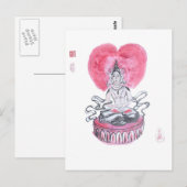 Amitabha Buddha Heart Postkarte (Vorne/Hinten)