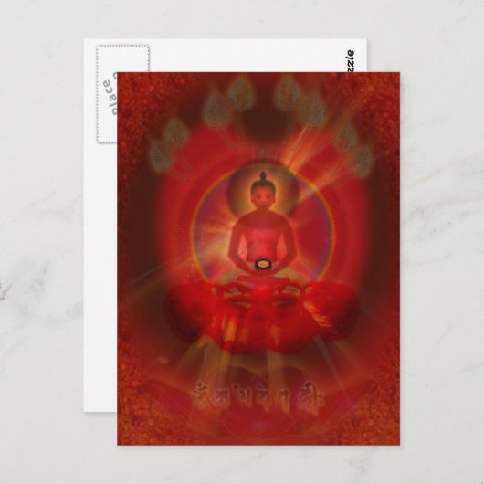 'Amitabha Buddha' Postkarte (Vorne/Hinten)