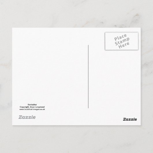 'Amitabha Buddha' Postkarte (Rückseite)
