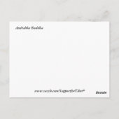 Amitabha Buddha Postkarte (Rückseite)