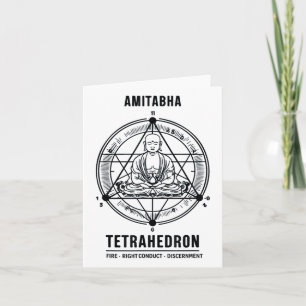 Amitabha Buddha Tetrahedron - Heilige Geometrie un Karte