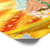 Amitabha Buddha und Bodhisattva Poster (Ecke)