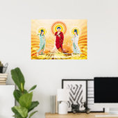 Amitabha Buddha und Bodhisattva Poster (Heimbüro)