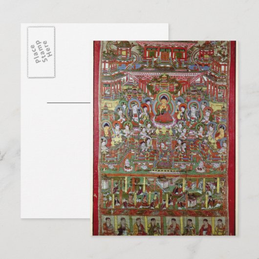 Amitabha-Paradies Postkarte (Vorne/Hinten)