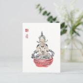 Amitayus Buddha Art Postcard Postkarte (Stehend Vorderseite)