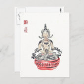 Amitayus Buddha Art Postcard Postkarte (Vorne/Hinten)