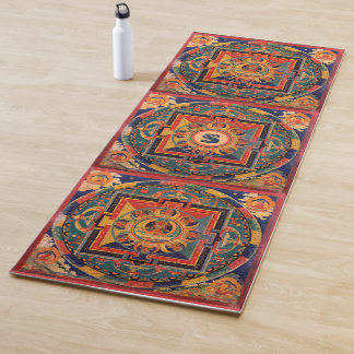 Amitayus Mandala Thangka mit Monogramm Yogamatte