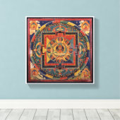 Amitayus mandala, tibetische Schule des 19. Jahrhu Leinwanddruck (Insitu (Holzboden))