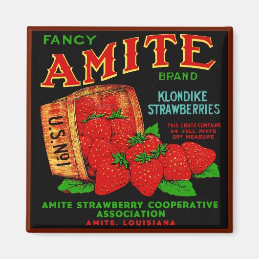 Amite Klondike Strawberries Magnet (Vorne)