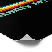 Amity 1975 Retro Sailboat And Sunset Design Idea Poster (Ecke)