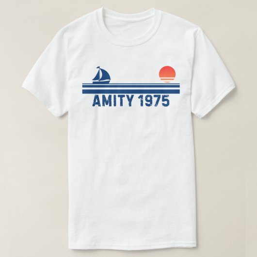 Amity 1975 Retro T-Shirt (Design vorne)