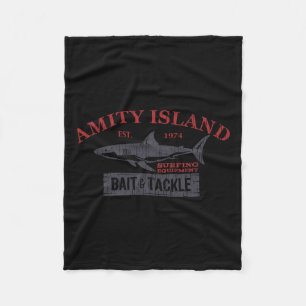 Amity Island It and Tackle Retro Fishing Fleecedecke