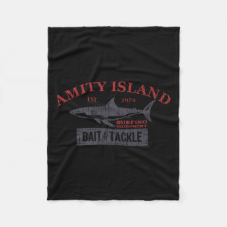 Amity Island It and Tackle Retro Fishing Fleecedecke