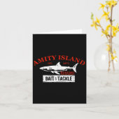 Amity Island Köder und Tackle Retro Fischen Karte (Gelbe Blume)