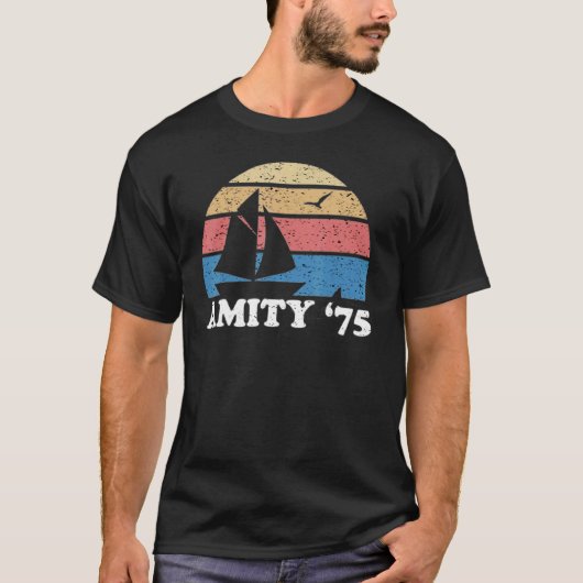 Amity - The Summer of Great White Shark - Jaws Cla T-Shirt (Vorderseite)