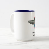 Amityville Flying Service 15-ozKaffeemaschine Tass Zweifarbige Tasse (Vorderseite Links)
