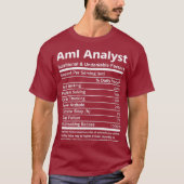 Aml Analyst Aml Analyst    TNutritional and Gift T-Shirt (Vorderseite)
