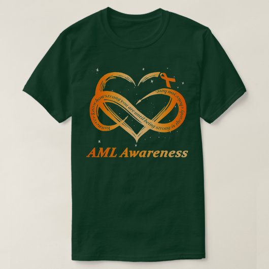 AML Warrien Im Fine Acute Myeloid Leukämie Awarene T-Shirt (Design vorne)