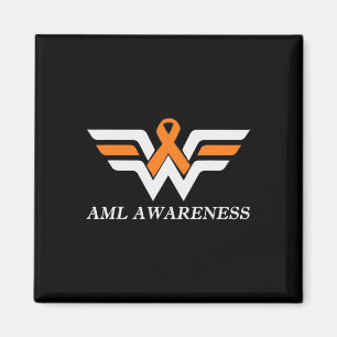 Aml Warrior I'm Fine Acute Myeloid Leukemia Awaren Magnet