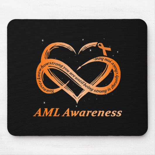 AML Warrior I'm Fine Acute Myeloid Leukemia Awaren Mousepad (Vorne)