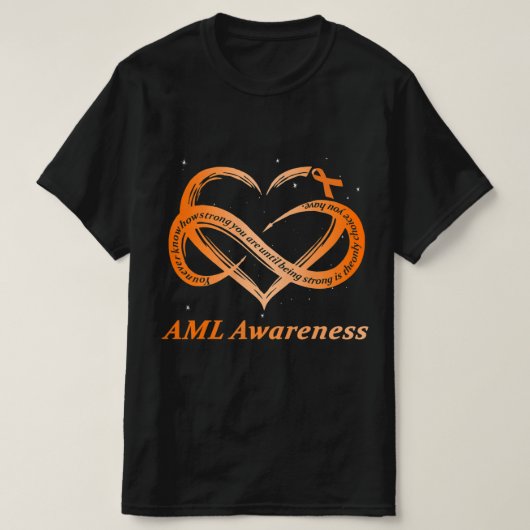 AML Warrior I'm Fine Acute Myeloid Leukemia Awaren T-Shirt (Design vorne)