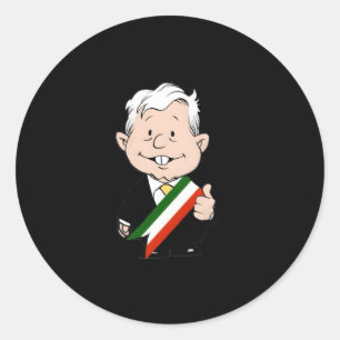 Amlo El Mejor Presidente Del Mundo Runder Aufkleber