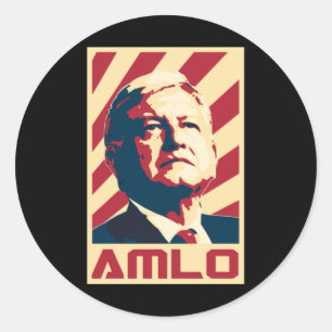 amlo presidente, runder aufkleber