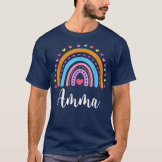 Amma Geschenke für Oma Niedliche Amma Regenbogenmü T-Shirt