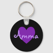 Amma in Purple Schlüsselanhänger (Vorderseite)