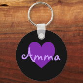 Amma in Purple Schlüsselanhänger (Vorderseite)