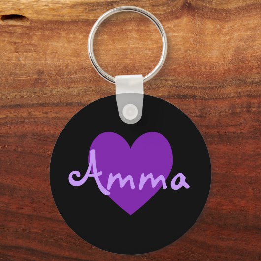 Amma in Purple Schlüsselanhänger (Vorderseite)