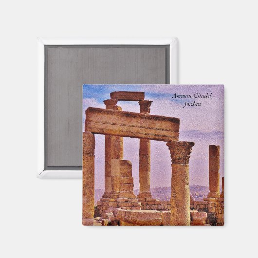 Amman Citadel Magnet (Vorderseite/Rückseite)