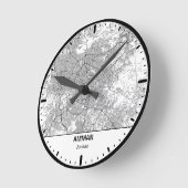 Amman Clock City Line Art Runde Wanduhr (Winkel)