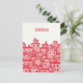 Amman Jordan Reise Postkarte (Stehend Vorderseite)